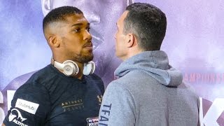 Anthony Joshua vs Wladimir Klitschko OFFICIAL FACE OFF [upl. by Erv]