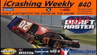 IRACING ICRASHING WEEKLY 40 WILD CRASHES MAYHEM MAD DRIVERS GETTING DUMPED AND SOME PAYBACK [upl. by Susan355]