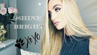 ♡Glitter Makeup Tutorial  Shine Bright Using Kylie Lipkit  DolceK♡ [upl. by Ardelle]