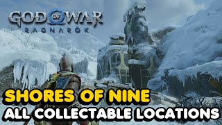 God Of War Ragnarok  Shores Of Nine All Collectables Location Guide [upl. by Aiyekal490]