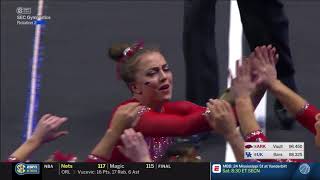 Sydney McGlone Arkansas 2019 Vault vs Kentucky 98 [upl. by Eurd74]