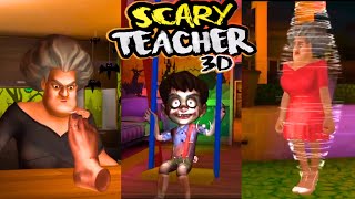 SCARY TEACHER HALLOWEEN HOUSE  SCARY TEACHER 3D [upl. by Llovera582]