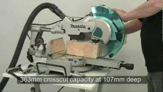 Makita How it Works DXT Mitre Saws LS1216L [upl. by Einotna]