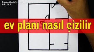 ev planı nasıl çizilir ev planları [upl. by Eniaral]