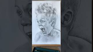 Pencil portrait drawing [upl. by Sacrod]