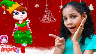 My Talking Angela 2  Merry Christmas Gameplay🎁🎄 My Talking Angela 2 [upl. by Eelyram]