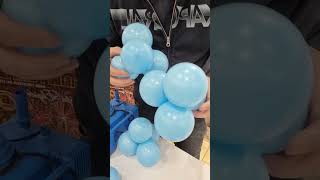 tuto balloondecoration Technique pour réaliser une guirlande de petits ballons pour son arche [upl. by Enairda]