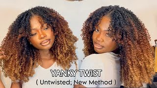 Requested  YANKY TWIST CROCHET HAIR  untwisted Ft  Youngther hair [upl. by Mindy]