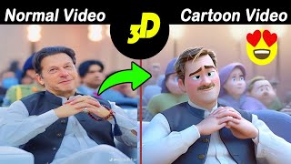 Convert Video To 3D Cartoons With AI  3D Cartoon  AI Videos  2024 [upl. by Dranyar218]