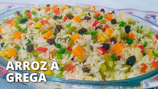 ARROZ À GREGA A MELHOR RECEITA SOLTINHO E FÁCIL PARA O SEU NATAL  Mulheres e Receitas [upl. by Arammahs85]