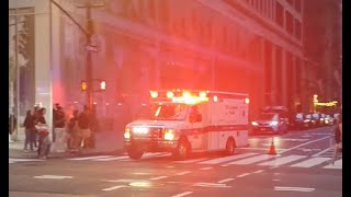 NYU Langone Health Ambulance responding code 3 [upl. by Elleinwad]