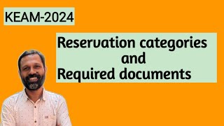 KEAM2024 Reservation Categories and Required Documents [upl. by Ahsienom514]