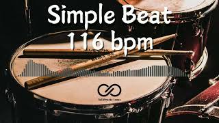 116 bpm Simple beat  Pop Rock by Solidtracks Loops [upl. by Otto]