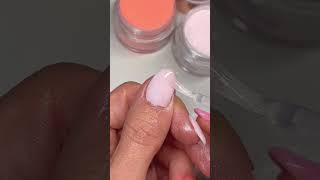 Senorita  Marshmallow  Crystal Clear  Glowdip Nail Tutorial [upl. by Cristi]