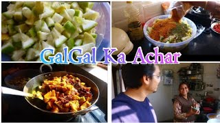 Aaj banaya Mummy ke Sath Galgal ka ACHAR Hill Lemon  Pickle Recipe  Mummy ki Rasoi [upl. by Imotas485]