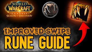 How to get Improved Swipe Rune Quick Guide Season of Discovery [upl. by Yorgen]