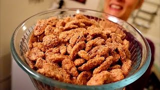 Candied Pecans  Easy Pecan Candy Recipe [upl. by Nolram784]