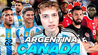 DAVOO XENEIZE OPINA DE ARGENTINA 2 CANADA 0 2024  COPA AMERICA FASE DE GRUPOS [upl. by Freida]