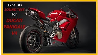 9 Exhausts sound test  Ducati Panigale V4 [upl. by Sirronal1]