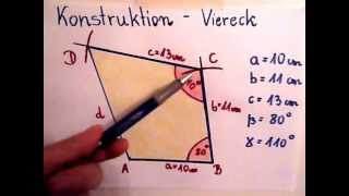 Viereck konstruieren  Beispiel [upl. by Quigley834]