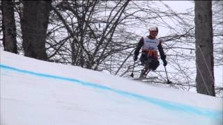 Mens super combined sitting Run 2  Alpine skiing  Sochi 2014 Winter Paralympic Games [upl. by Lanford]