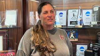 FSU Softball  Lonni Alameda reviews Clearwater and talks pitching working towards better results [upl. by Boiney]