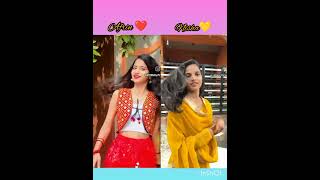 Afrin ❤️🆚Nisha💛NrfmShortsFun with everyone funwitheveryone reels shorts [upl. by Ormiston]