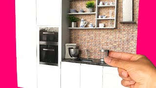 DIY modern Miniature Kitchen [upl. by Atnuahs535]