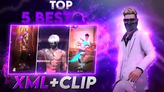 TOP 5 BEST FF XMLCLIP  XMLCLIPCC  XML BY VECTOR99 [upl. by Terrab]