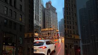 Chicago ❤️🇺🇸 snow drive season is almost here ❄️☁️⛄🥰📍Wacker Drive Chicago IL 🇺🇸 [upl. by Etteragram]