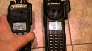 Motorola XTS2500 Detail and XTS3000 SideBySide [upl. by Friday]