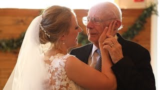 Bride Shares Emotional Wedding Dance with Her Grandfather [upl. by Nnyloj]