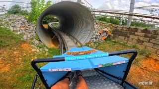 Powered Alpine Coaster  Control Your Own Speed Coaster  Rowdy Bears Smoky Mountain [upl. by Eille762]