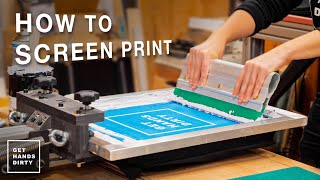 Print Your Own Posters TShirts and More  Screen Printing Basics [upl. by Enihsnus]