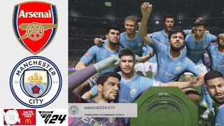 ARSENAL  MANCHESTER CITY  FINAL THE FA COMMUNITY SHIELD 2023  EA SPORTS FC™ 24 [upl. by Haissem557]