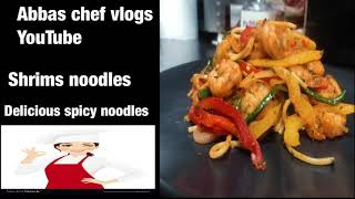 Spicy shrimp noodles in simple way [upl. by Howlend]