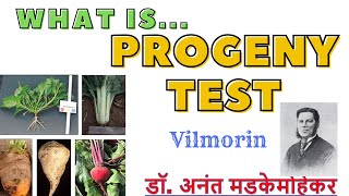 Progeny test Vilmorin Principle [upl. by Muraida145]