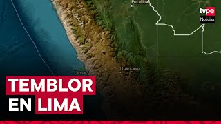 Temblor en Lima IGP reportó sismo de 45 de magnitud durante madrugada [upl. by Ahcsas]