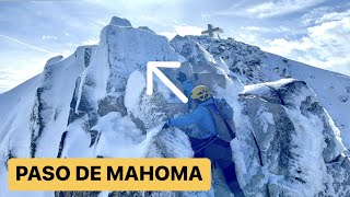 ⚠️Como hacer el PASO DE MAHOMA 👉con nieve❄️  ANETO 3404 m INVERNAL [upl. by Whiting]