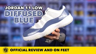 Another One Air Jordan 11 Low Diffused Blue In Depth Review and On Feet [upl. by Manard]