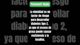 462 Relación entre la obesidad y la diabetes tipo 2 nutricion [upl. by Frantz]