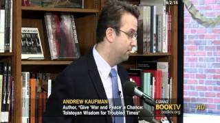 CSPANs Book TV Andrew D Kaufman on Tolstoys War and Peace [upl. by Ettennal]