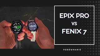 Garmin EPIX PRO 51mm vs GARMIN FENIX 7  ekran AMOLED CZUJNIK TĘTNA BATERIA I LATARKA [upl. by Voltz]