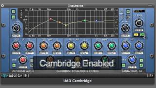 Cambridge EQ Plugin for UAD2 [upl. by Esoryram]