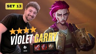 FULL AD VİOLET ⭐⭐⭐⭐ YENİ META Set 13  Aile Comp EPİC FİGHT  TFT Set13  tft teamfighttactics [upl. by Norabal]