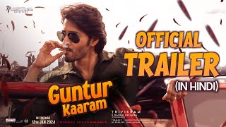 Guntur Kaaram Official Trailer Release Date  Guntur Karam Hindi Dubbed Trailer Update  Mahesh Babu [upl. by Dari]