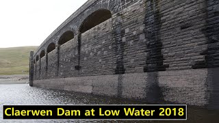 The Claerwen Dam amp Reservoir in The Elan Valley during the drought of 2018 using a Glidecam HD2000 [upl. by Aerdnael]