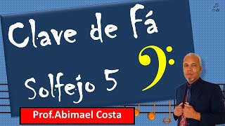 Clave de Fá Solfejo 05  Aprenda ler Partituras [upl. by Anetsirhc]