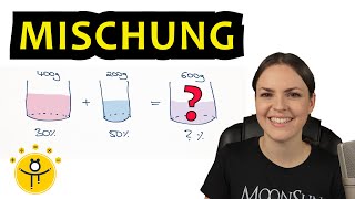 MISCHUNGSRECHNUNG einfach erklärt – Wie viel Prozent Alkohol enthält die Mischung – Massengehalt [upl. by Sharai192]