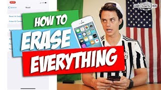 How to Erase Everything on Your iPhone [upl. by Cornelie]